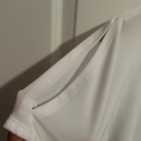 Girls White Blousy Top - Picture 3 of 4